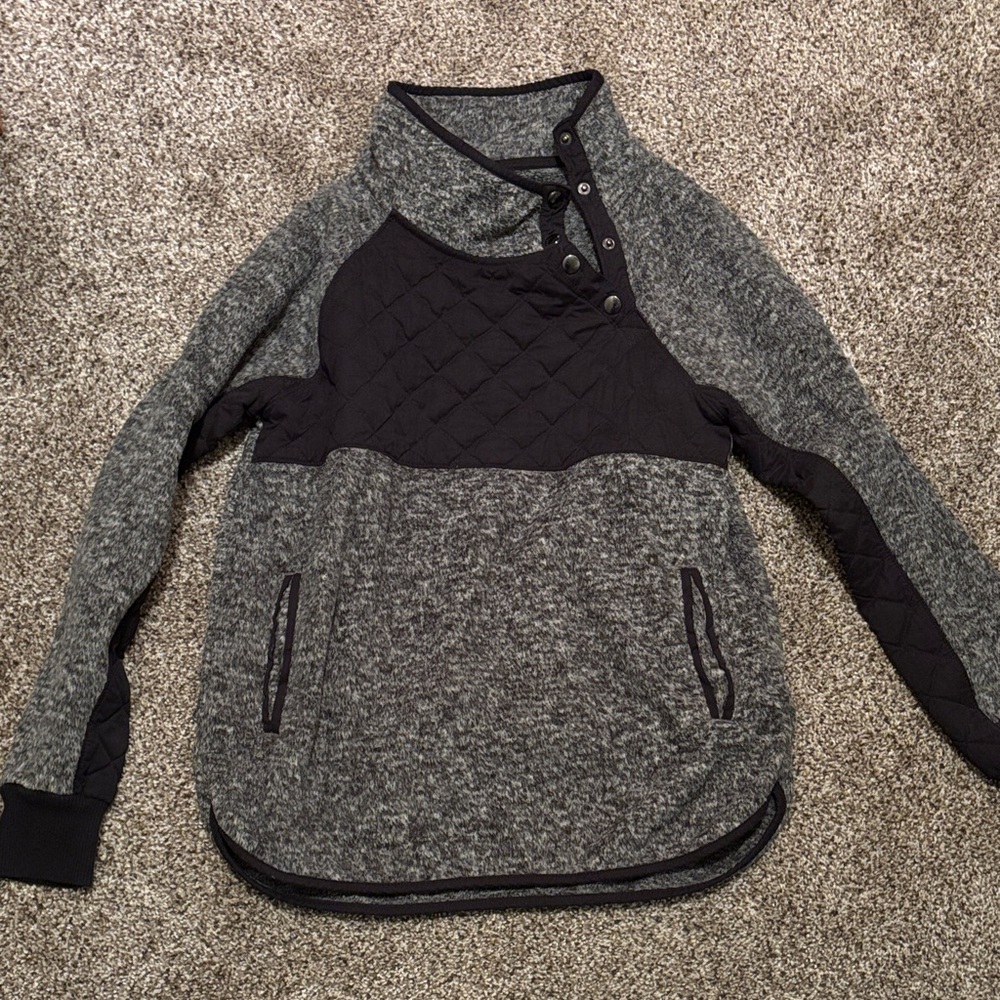 Abercrombie Two-Tone Cowl Neck Sweater
